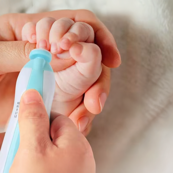 Lime à ongles lumineuse bébé en kit 6 têtes