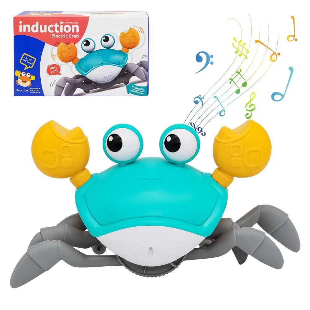 Crabe interactif qui marche avec capteur et musique