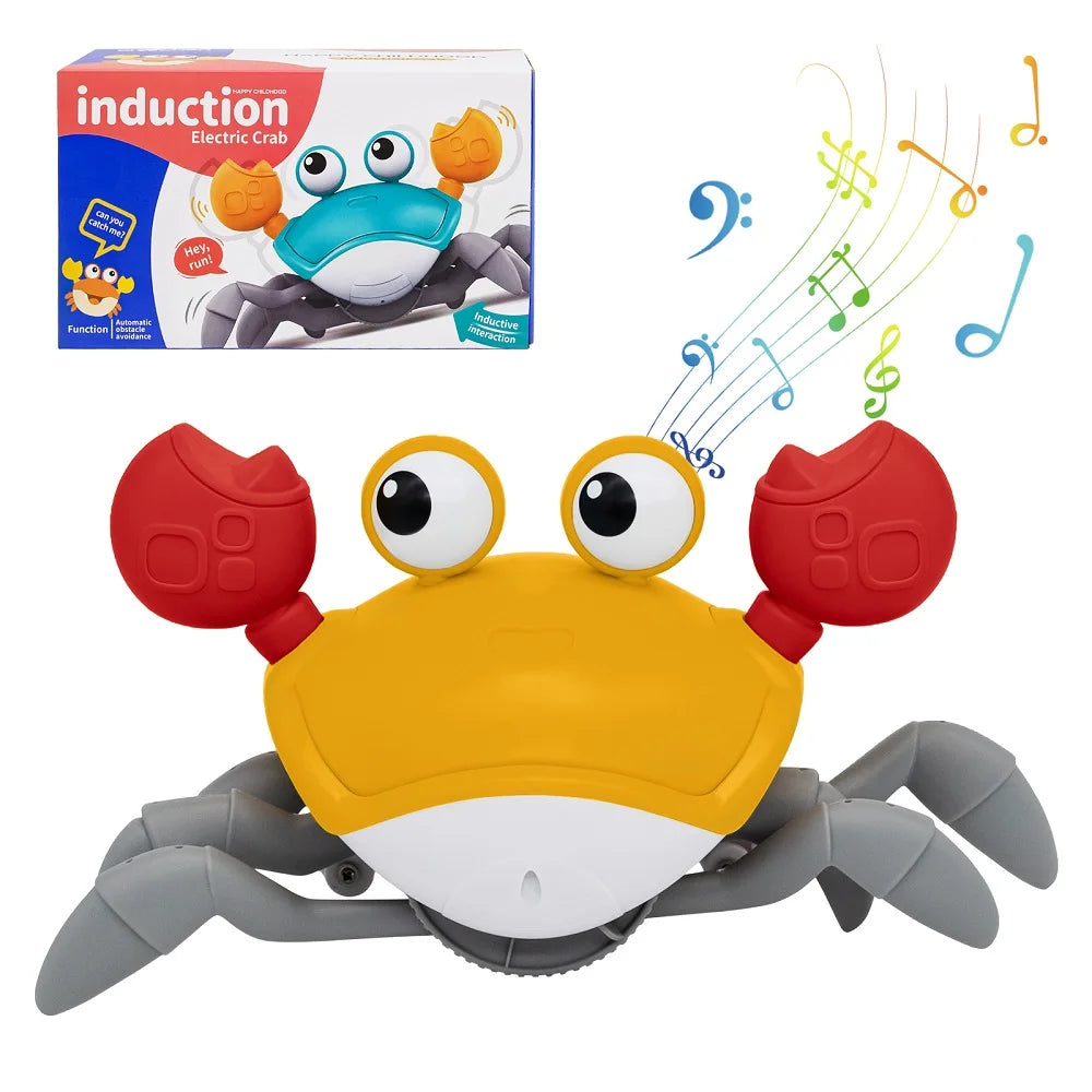 Crabe interactif qui marche avec capteur et musique