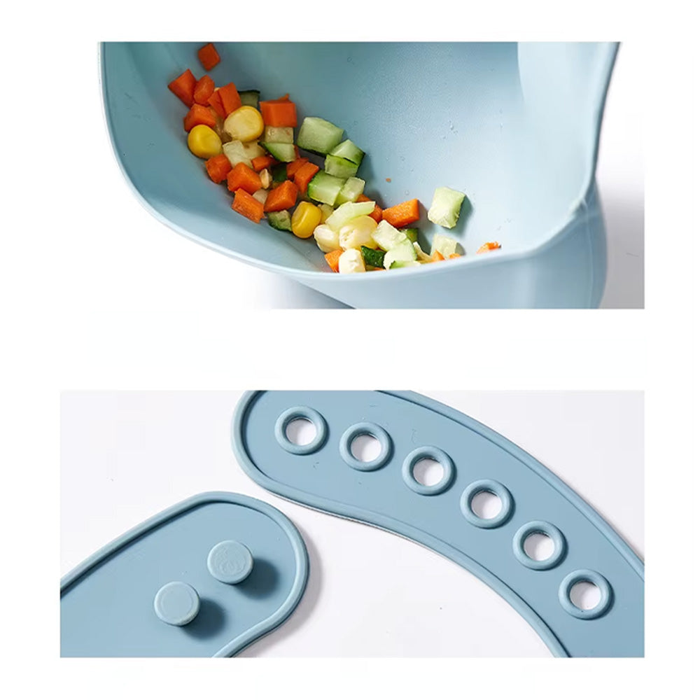 Bavoir silicone réglable et imperméable