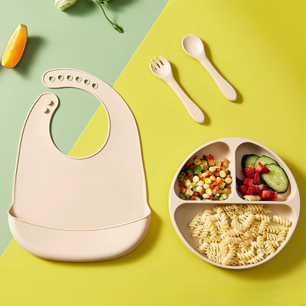 Bavoir silicone réglable et imperméable