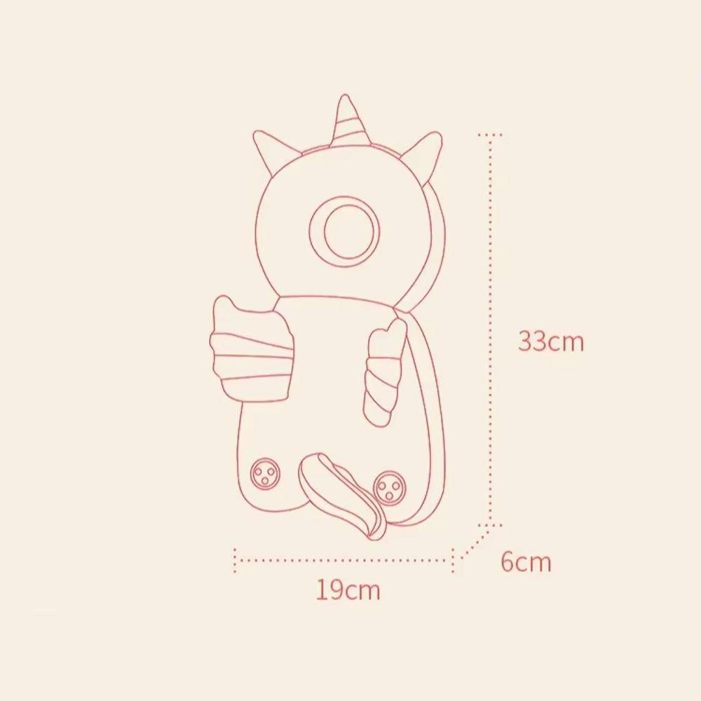Coussin de protection antichoc bébé pour la tête et le dos