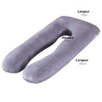 Oreiller de grossesse en forme de U