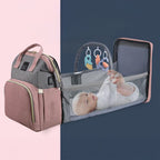 Sac à langer avec lit pliant intégré grande capacité