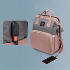 Sac à langer avec lit pliant intégré grande capacité